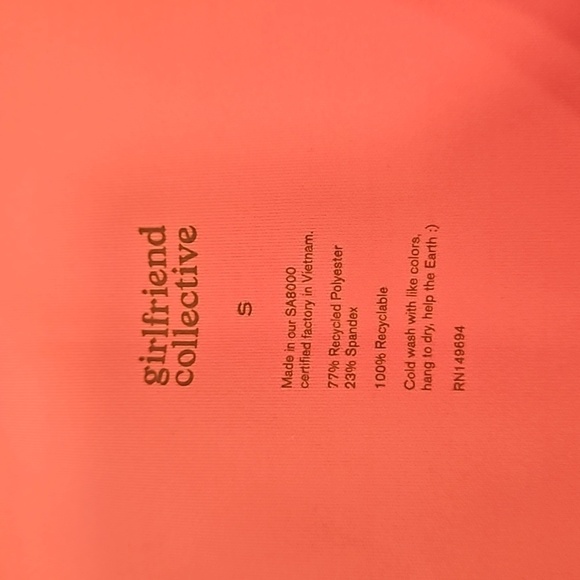 💕GIRLFRIEND COLLECTIVE💕 Bella Scoop Neck Tank Top ~ Bubblegum Pink Small S NWT - Picture 11 of 11